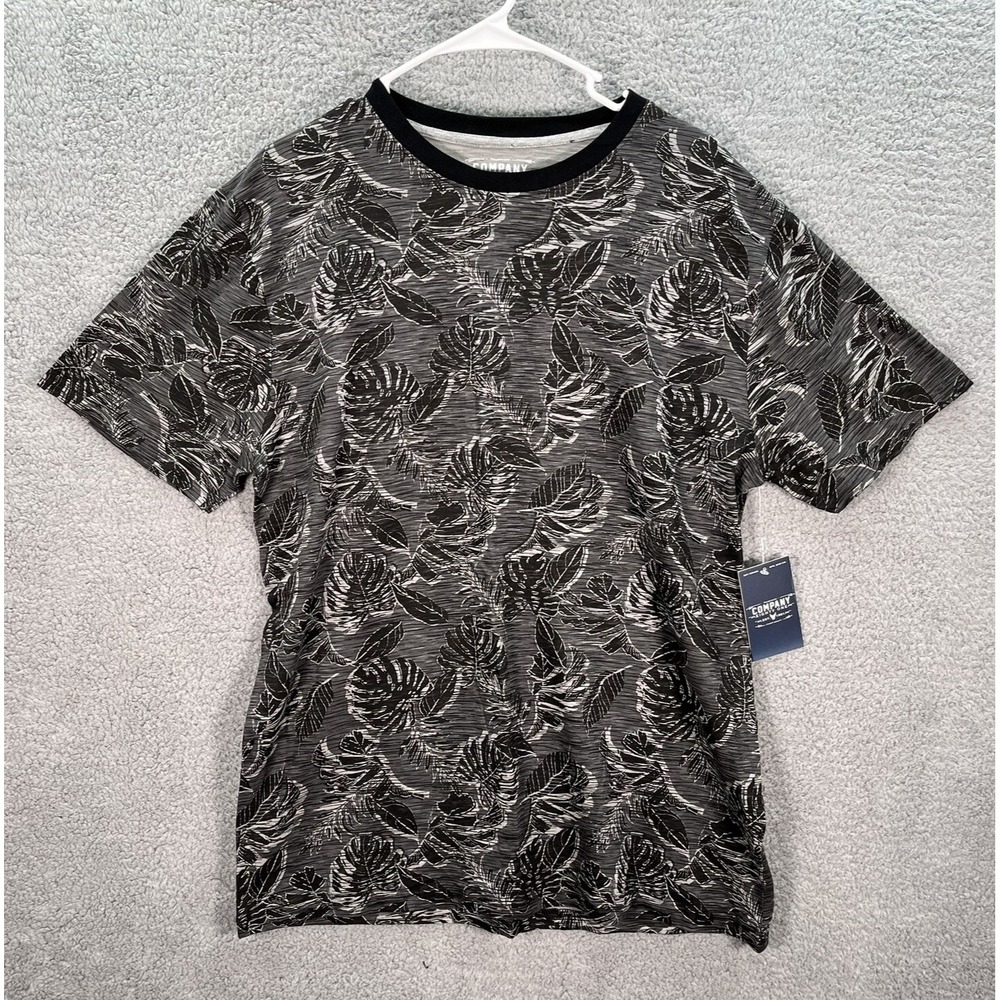 Trademark Company 81 Shirt Adult Extra Large Gray Black Preppy Aloha Hawaiian